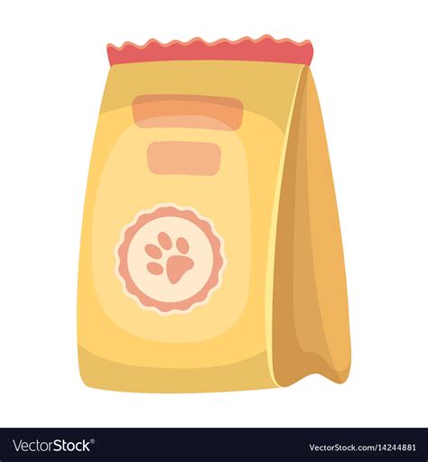 Animal feed packagepet shop single icon Royalty Free Vector