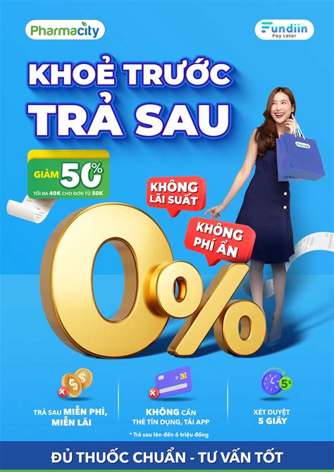 Fundiin Mua Trước Trả Sau Miễn Phí với Pharmacity