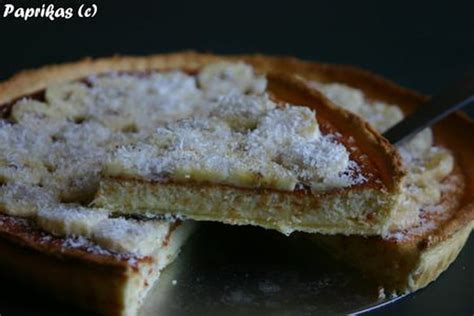 Recette de Tarte à la banane et à la noix de coco