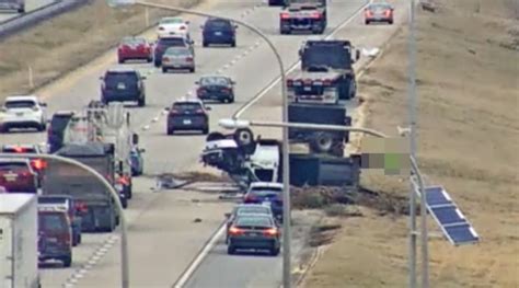 Dump Truck Rollover Crash Partially Closes I 495 Nb First State Update