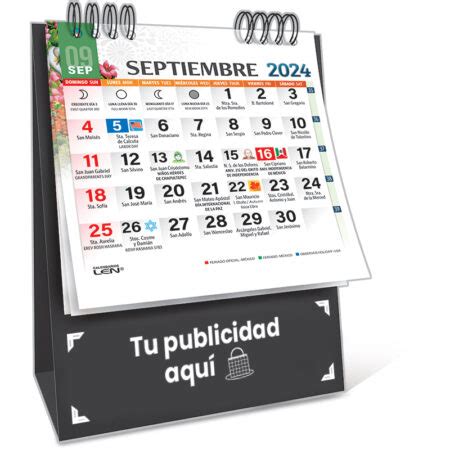 Escritorio Con Base De Vinil Negro Calendarios Y M S