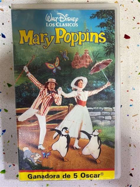 Mary Poppins Vhs Los Clasicos De Walt Disney Ganadora De Oscar Eur