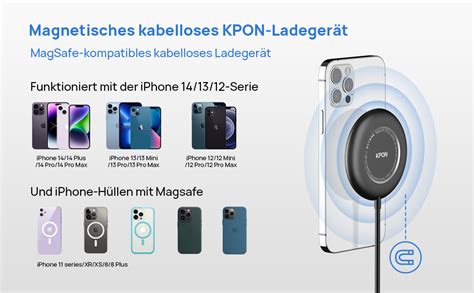 Kpon Magsafe Ladeger T F R Apple Watch Und Iphone Induktive