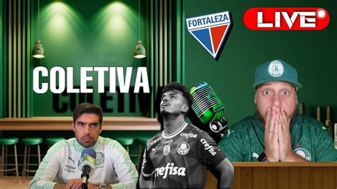 AOVIVO PÓS JOGO FORTALEZA X PALMEIRAS COLETIVA ABEL FERREIRA