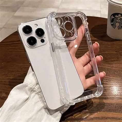 Funda De Tel Fono Transparente A Prueba De Golpes Para IPhone Cubierta