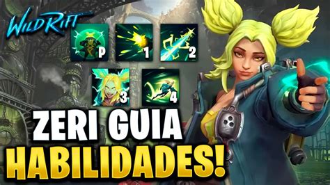 ¡nuevo CampeÓn Zeri GuÍa Habilidades Combos Y Mas Wild Rift Youtube