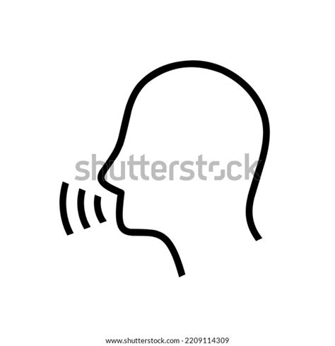 Talking Head Vector Icon Talking Head Stock Vector (Royalty Free ...