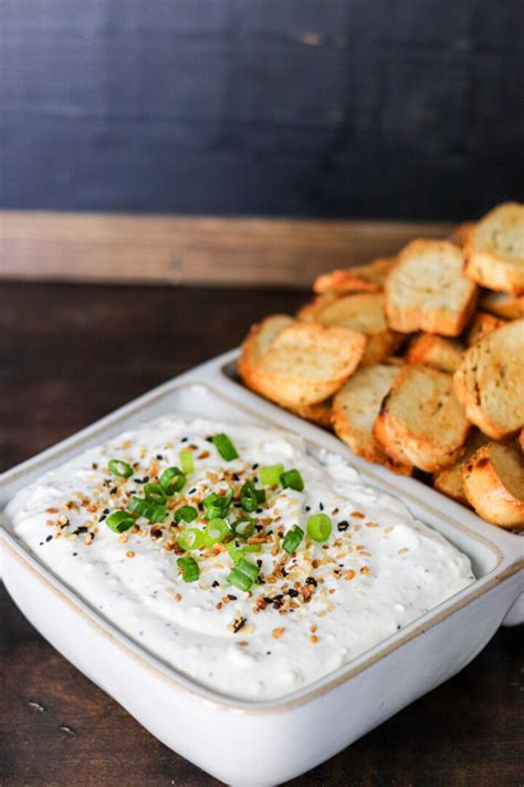 Everything Bagel Dip 3 Ingredients • Domestic Superhero