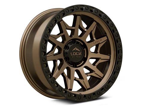 Lock Off Road Silverado Lunatic Matte Bronze With Matte Black Ring