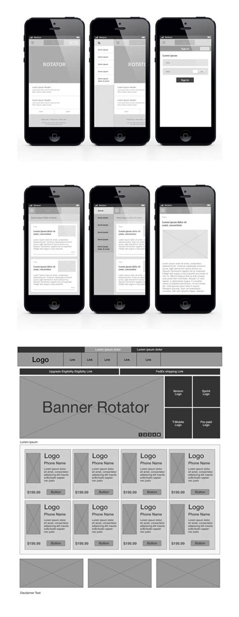 30 Inspiring Mobile App Wireframes – OmahPSD