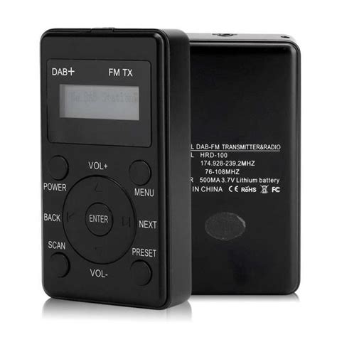 Récepteur de Radio FM Portable DAB DAB avec Support d écran d