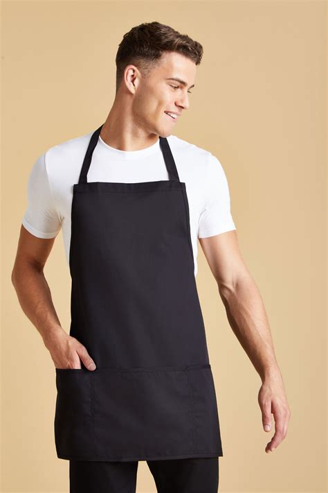 Short Bib Apron Black Simon Jersey