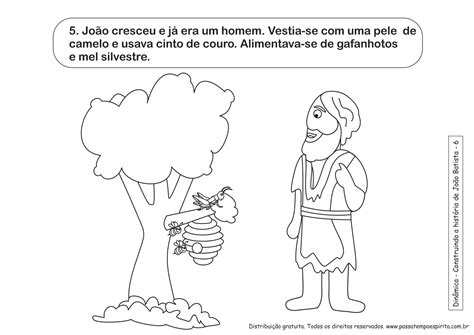 Dinâmica Construindo a história de João Batista Passatempo