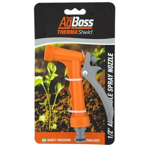 AgBoss 1/2" Adjustable Garden Hose Spray Nozzle | BIG W