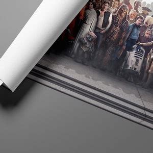 Star Wars Panorama Canvas Print X Starwars All Characters