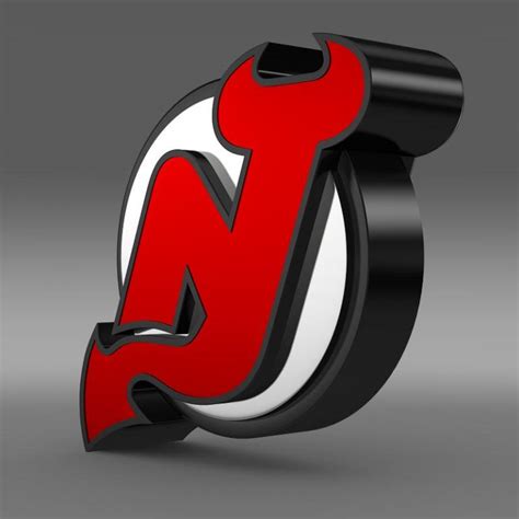 New Jersey Devils Logo 3D Model - FlatPyramid