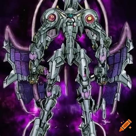 Futuristic Mechanical Divine Entity In Yu Gi Oh Style Artwork