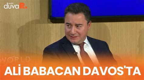 Ali Babacan Davos Ta Nesiller Aras Adalete Uygun Hareket Etmek