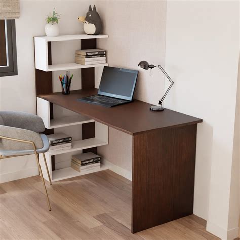 ᐉ Стол компьютерный с полочками слева Ванкувер 1416х1226х600 мм Венге ...