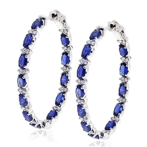 Huitan luxo azul zircon hoop brincos para mulher delicado diário