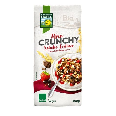 Bohlsener Mühle Mein Crunchy Schoko Erdbeer Bio 400g ekomarkt d