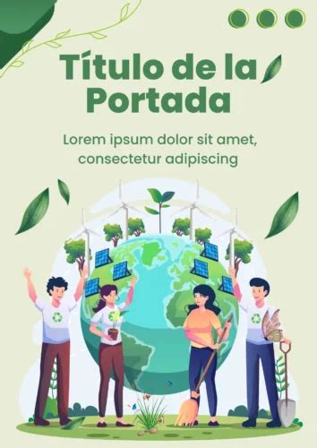 Portadas de Ecología 16 carátulas gratis para descargar en Word