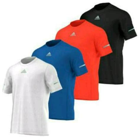 Jual Kaos Tshirt Baju Combed 30S Distro Adidas Strip Jersey Gym