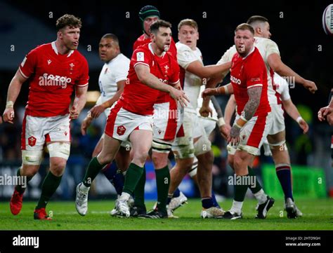 LONDON, ENGLAND - FEBRUARY 26: Tomos Williams of Wales during Guinness ...