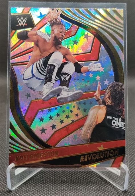 2022 Panini Revolution WWE Astro Parallel 82 Kofi Kingston Wrestling