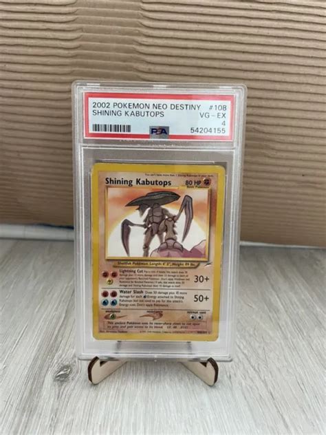 Pokemon Carta Shining Kabutops Holo Psa Neo Destiny No