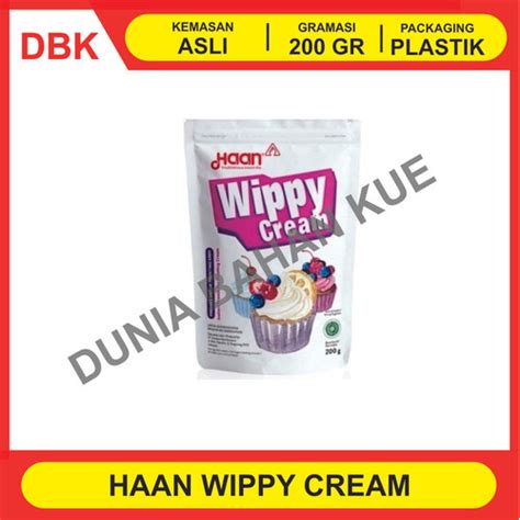 Jual Haan Wippy Cream Pouch Gr Dus Pcs Whipping Cream