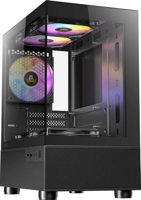 Antec Cx M Rgb Elite Clear Tempered Glass Black Steel Micro Atx Mini