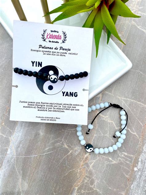 Pulsera De Pareja Yin Yang Pulseras Para Parejas Hacer Pulseras