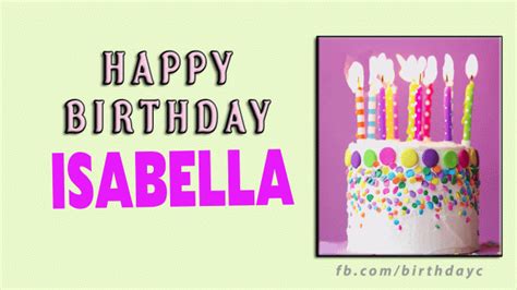 Happy Birthday ISABELLA gif | Birthday Greeting | birthday.kim