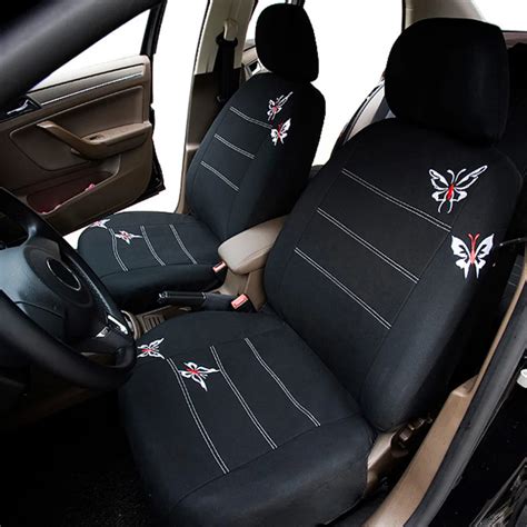 Confortable Embroidered Butterfly Auto Car Seat Cover Universal Fit Car