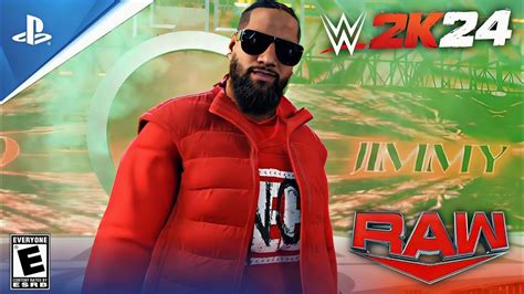 Wwe 2k24 Jimmy Uso Updated Raw Attire Wwe2k24 Mods Youtube