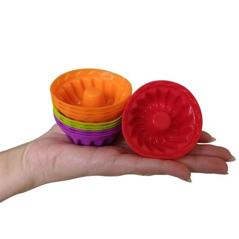 Kit Formas De Mini Bolo Torta E Pudim Silicone Mini Pudins