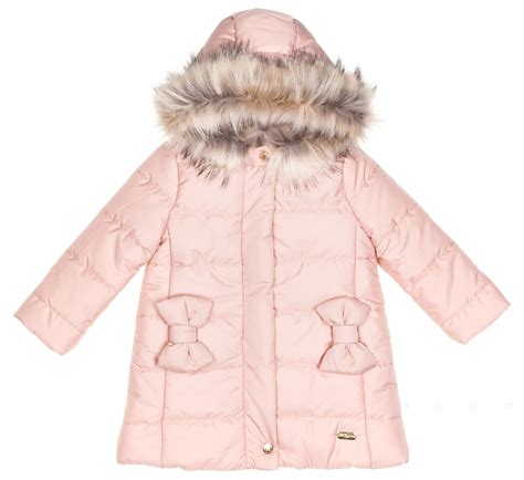 Girls Pink Hooded Puffer Coat | Missbaby