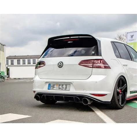 Tuning Maxton REAR VALANCE VW GOLF Mk7 GTI CLUBSPORT Gloss Black MAXTON