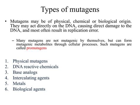 Mutagen | PPT