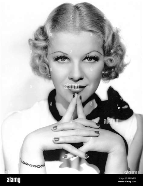 Glenda Farrell 1904 1971 American Film Actress About 1930 Stock Photo