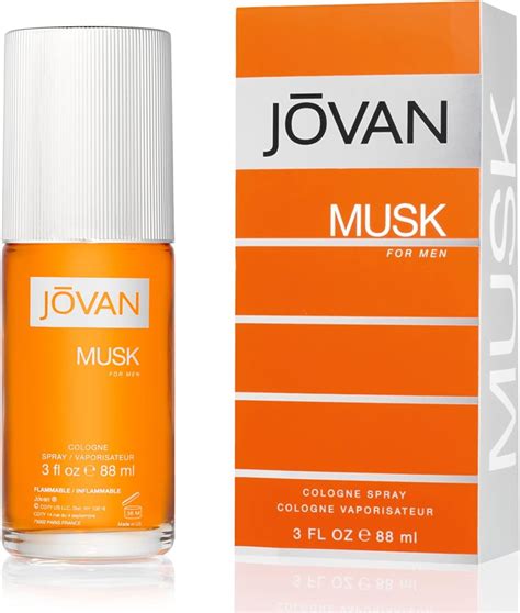 Jovan Musk For Men Eau De Cologne Spray Musky Fragrance Top Notesneroli Lavender Lemon