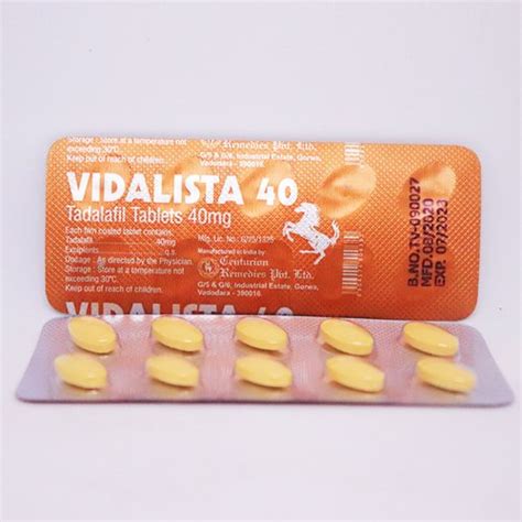 Centurion Laboratories Vidalista 40 Tablets At Best Price In Ghaziabad