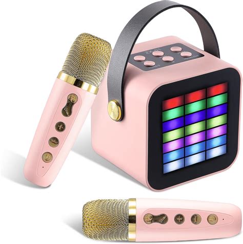 M Quina De Karaoke Con Micr Fonos Inal Mbricos Juguete De Karaoke Con