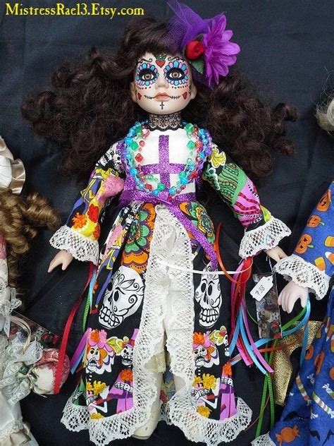 Dia De Los Muertos Sugar Skull Doll By Mistressrae13 On Etsy 38 00