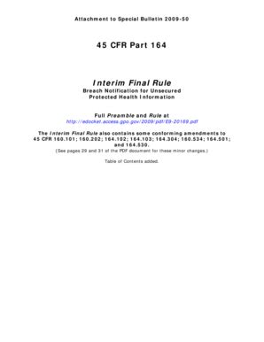 Fillable Online 45 CFR Part 164 Interim Final Rule Fax Email Print