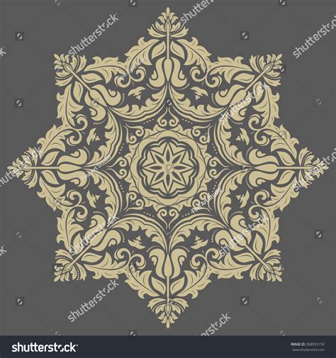 Damask Vector Floral Pattern Arabesque Oriental Stock Vector Royalty