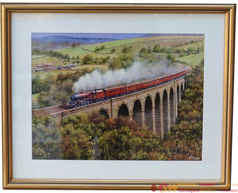 Original Acrylic Painting Of Stanier Lms Princess Paintings