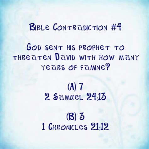 Answers To Alleged 101 Contradictions In The Bible Contradic