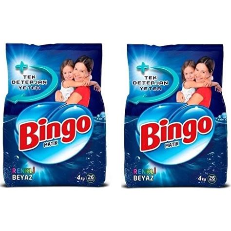 Bingo Toz Deterjan Renkli Ve Beyaz Kg X Li Set Fiyat